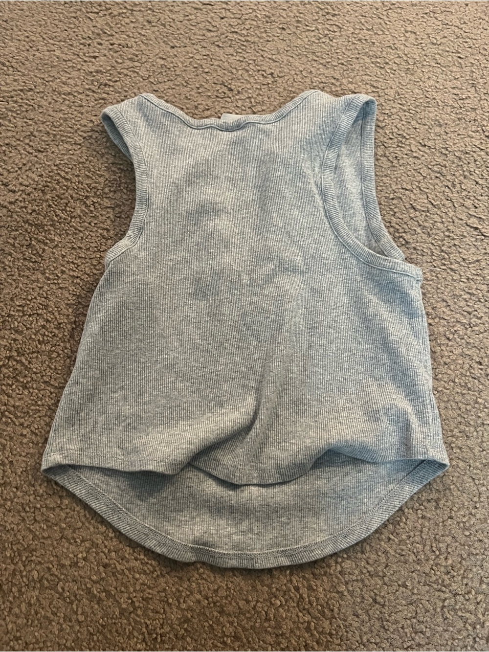 Ribbed Button Tank - Picture 2 of 3